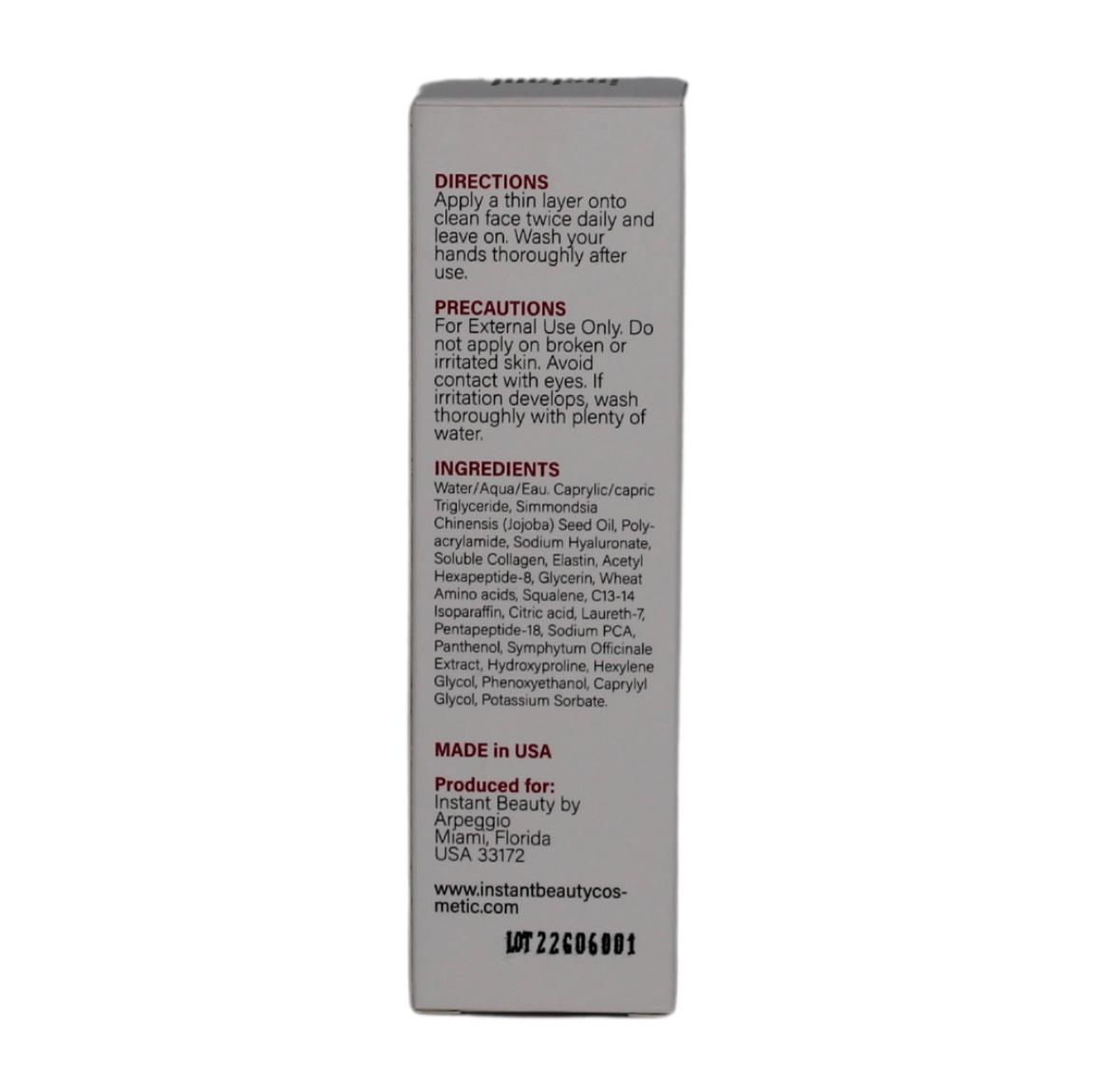 Collagen Elastin and Peptides Cream